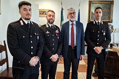 Il carabiniere Francesco Pisano (a sinistra)