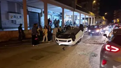 L'incidente in via degli Artisti ad Aversa