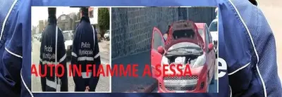 Auto in fiamme in centro a Sessa Aurunca