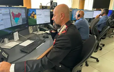 L’intervento dei carabinieri