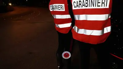 L'intervento dei carabinieri