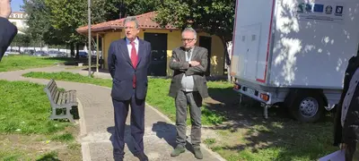 Il direttore Sorvino e l'assessore Marone