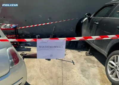 Il sequestro dell'officina