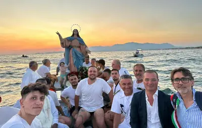 Processione a mare della madonna dell'Assunta