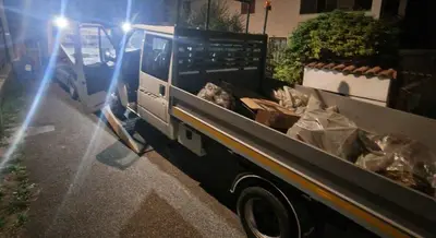 L’autocarro sequestrato