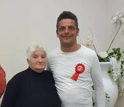 Agnese e il figlio Giuseppe