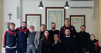 La presentazione della "Casal di Principe Basket Club Huskies" nella sala consiliare del Comune