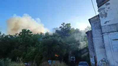 Monte Ofelio a Sessa Aurunca in fiamme