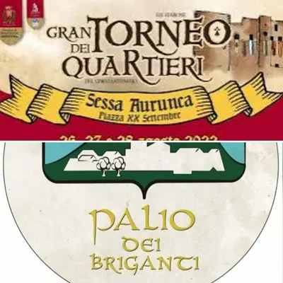 Gli stemmi del Gran Torneo e Palio dei Briganti