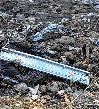 Resti dell'Apecar ritrovati stamattina in località Fontanelle