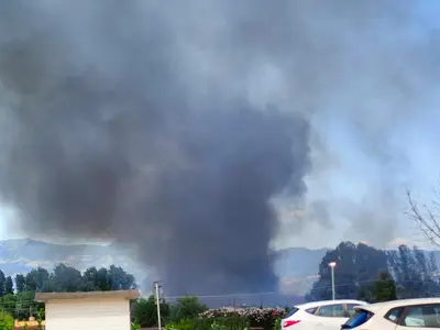 Incendio a Baia Domizia