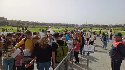 Visitatori alla Reggia di Caserta