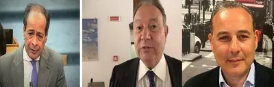Da dx i consiglieri regionali Alfonso Piscitelli, Gennaro Oliviero, anche presidente, e Massimo Grimaldi
