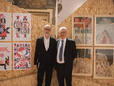 Luca Molinari e il sindaco De Filippo