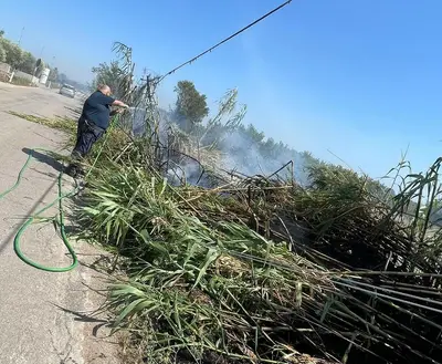 L'incendio in via Stazione