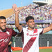 Rolando Mandragora e Cristiano Briaghi sotto la Curva Fiesole